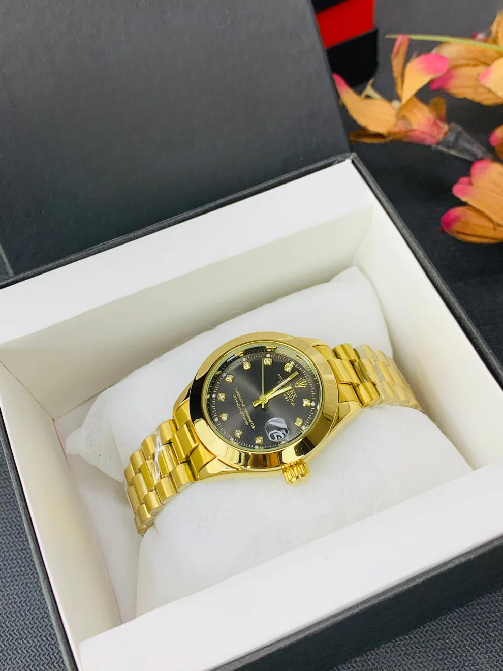 Rolex Golden Watch Master - Global Style (Black dial)